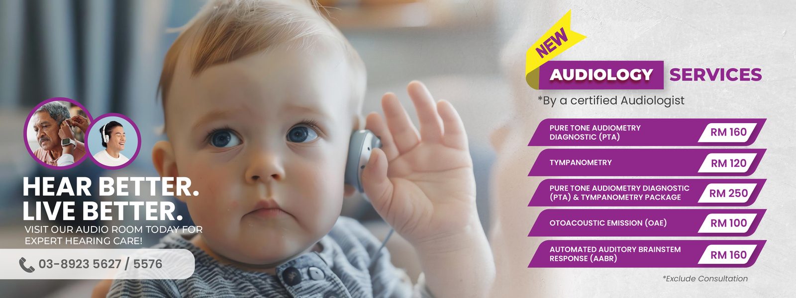 Audiology Services An-Nur — PTA Diagnostic dari RM160