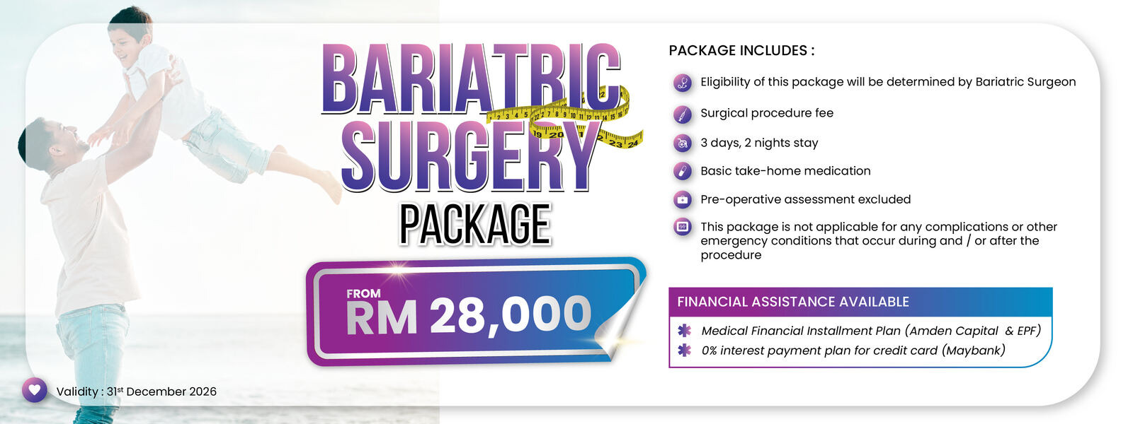 Bariatric Surgery Package An-Nur — Dari RM28,000 dengan financial assistance