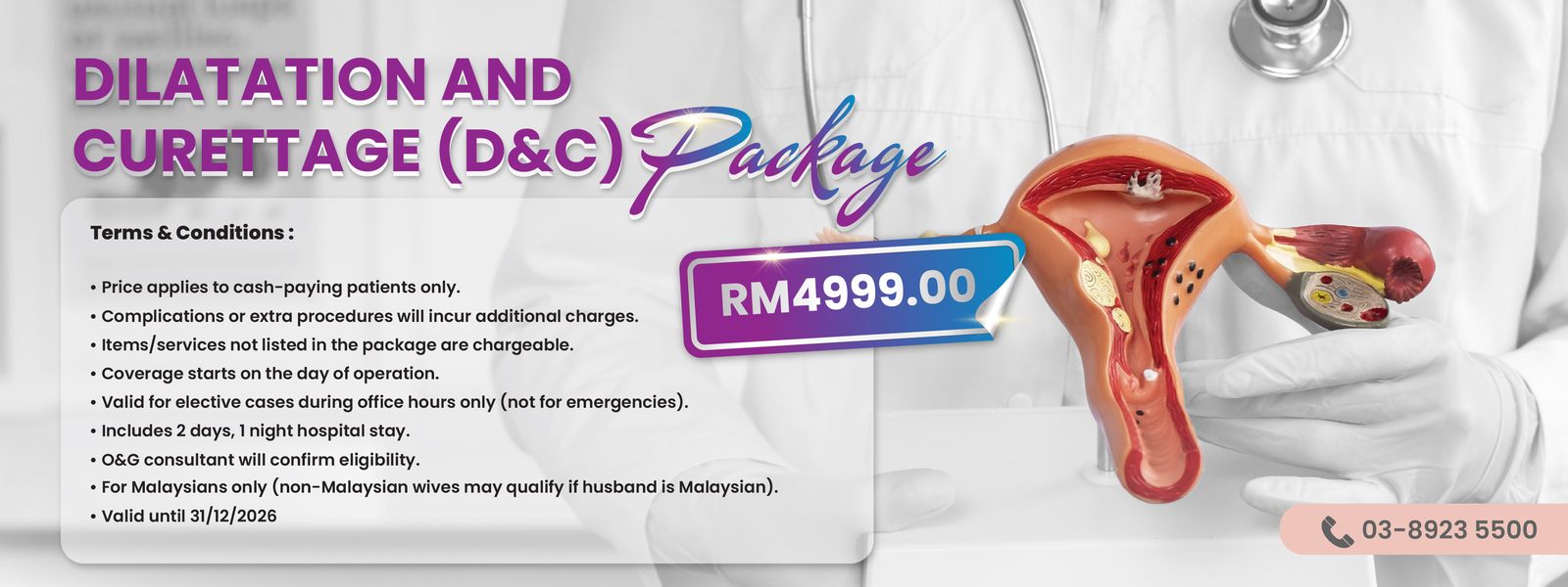 D&C Package An-Nur — RM4999 termasuk 2 hari 1 malam wad